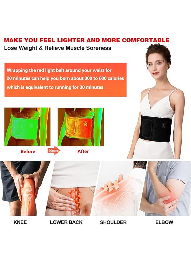 General - Light Therapy Belt, Infrared Light Therapy Wrap Red Light Therapy Device for Body with Timer for Back Shoulder Waist Muscle Pain Relief for Women Men - Image 1