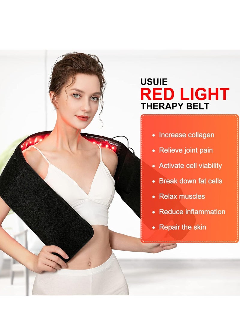 General - Light Therapy Belt, Infrared Light Therapy Wrap Red Light Therapy Device for Body with Timer for Back Shoulder Waist Muscle Pain Relief for Women Men - Image 1