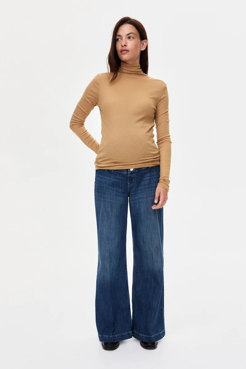 H&M MAMA Wide Leg Jeans