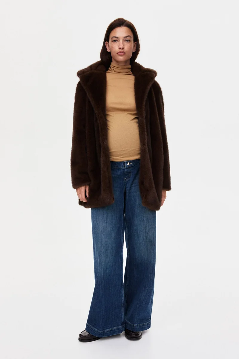 H&M MAMA Wide Leg Jeans