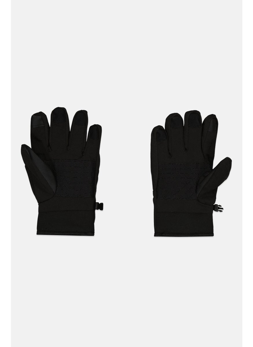 Canada Weather Gear - Men 1 Pair Sherpa Canvas Gloves, Black - Image 1