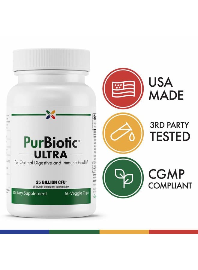 stop aging now PurBiotic® ULTRA 25 BILLION CFU (PRUWPT) - For Optimal Digestive and Immune Health - 60 Veggie Caps - Image 4