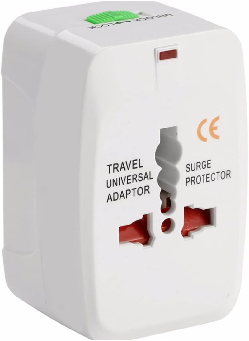 Generic All-in-One Travel Adapter, Universal Power Converter for AC Current, Suitable for Multiple Plug Types in the USA, UK, Australia, and UAE, Ideal for Global Adventures  - Image 2