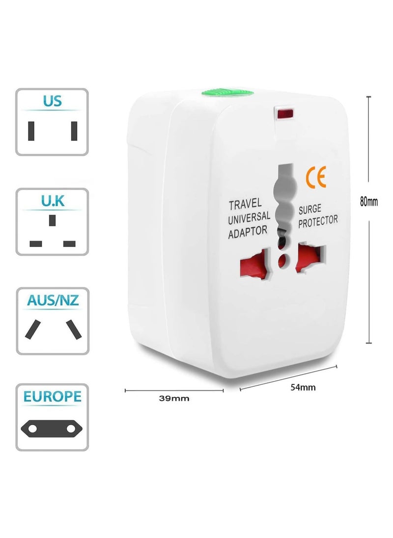 Generic All-in-One Travel Adapter, Universal Power Converter for AC Current, Suitable for Multiple Plug Types in the USA, UK, Australia, and UAE, Ideal for Global Adventures  - Image 4