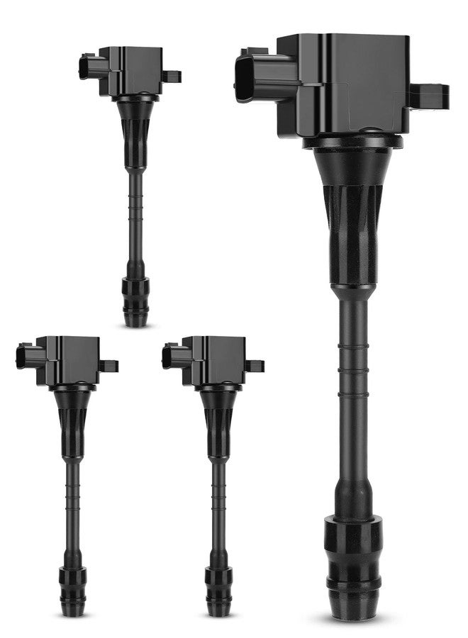 X4XZ UF351 Ignition Coil Pack Compatible with 2001-2005 Nissan Almera,2002-2006 Sentra 1.8L L4 Replaces# 22448-6N015 22448-6N011 C1397 5C1394 (Set of 4) - Image 1