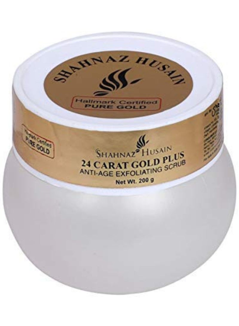 Shahnaz Husain 24 carat Gold Plus Anti-Age Exfoliating Scrub 200gm