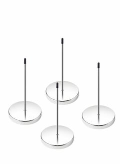 Pack of 4 Stainless Steel 140mm / 5.5inch Straight Rod Paper Memo Receipt Holder Bill Fork Spike Stick Desk Straight Rod 5.5 Inch Long for Bill Fork Stick and Paper Memo Holder Spike, 4 Pcs