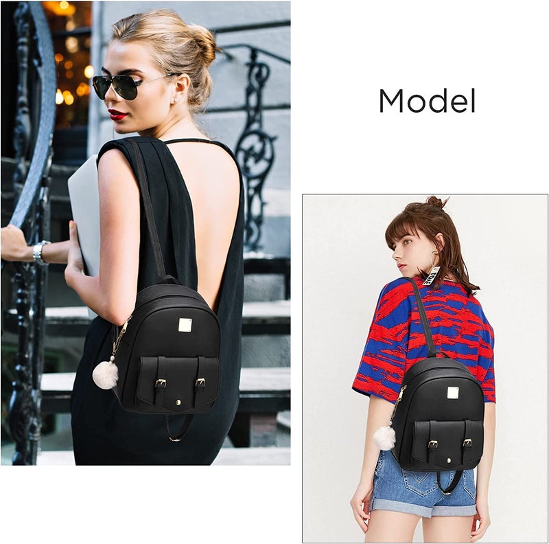 Floky 32 all Fashion Girls 3-PCS Fashion Cute Mini Leather Backpack sling & pouch set for Women/gift for girlfriend - Image 3