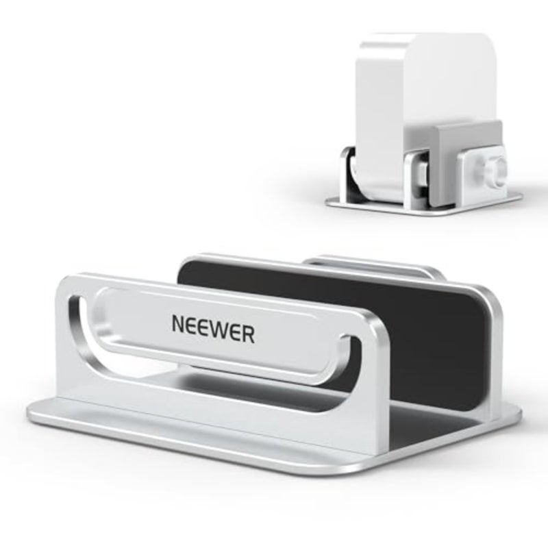 BASICS Mac Mini Stand with SSD Holder, Aluminum Alloy PC Slot Upright Rack Dock Desk Mount Computer Accessories Compatible with Apple Mac mini with M4 or M4 Pro Chips - Image 1