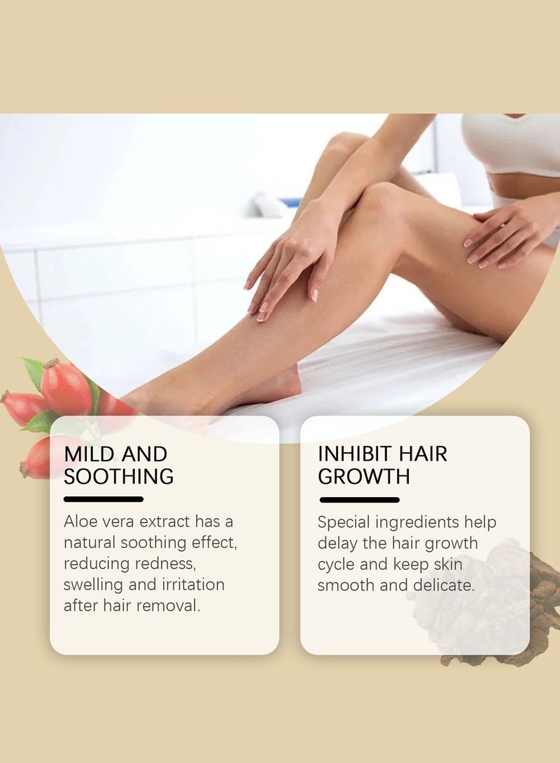 OUHOE Cyperus Rotundus Oil Set with Razor for Hair Removal   , Natural Cyprus Oil Natural Nut Grass Oil for Reducing Body Hair Growth Smooth Skin, Moisturizing Nourishing and Soothing Gentle and Non Irritating - Image 4