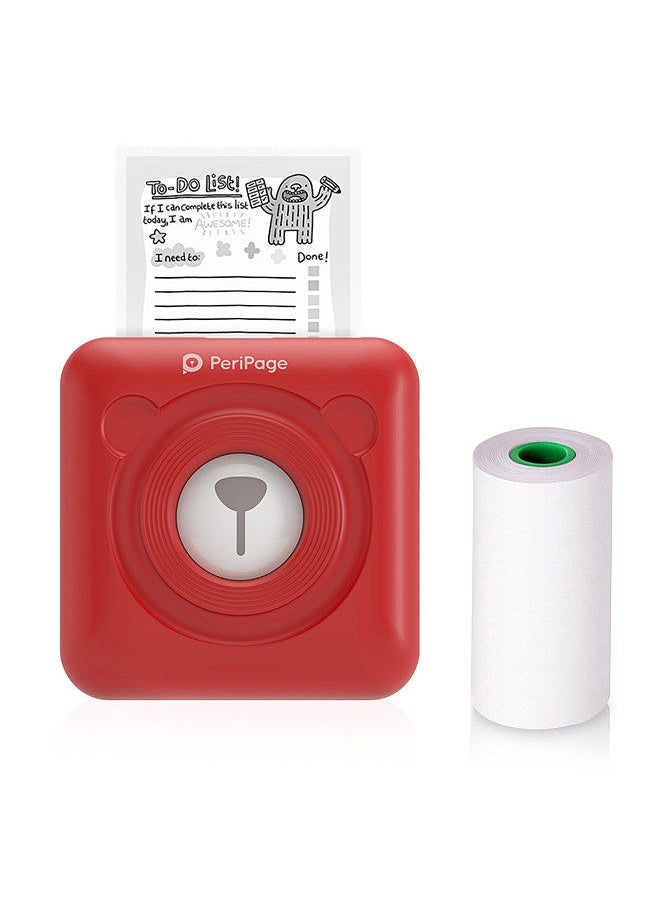 Generic A6 Mini Pocket Printer HD 304DPI Wireless BT Thermal Printer Picture Photo Label Memo Notes Journal Receipt Paper Instant Printer Sticker AR Photo Function Inkless Printing  - Image 1