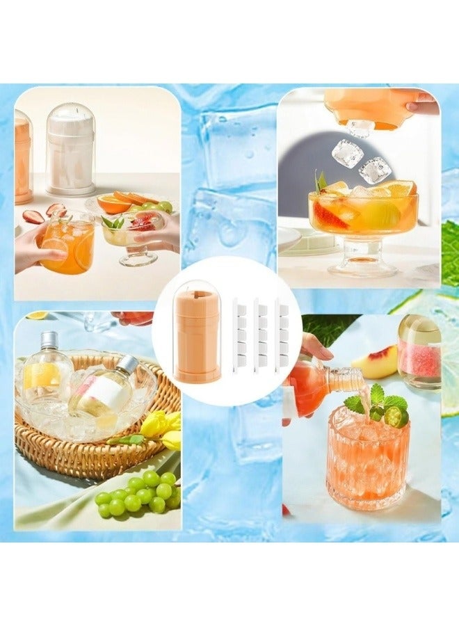 Ice Cube Rotatable Bottle Cup with 3 Ice Cube Trays and Dust Proof Cover, Ice Maker, Suitable for Coffee, Juice & Beverages, Easy Demoulding, Perfect Summer Accessories  - Image 5