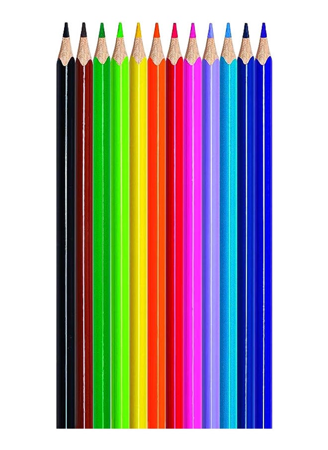 Maped Maped Color'Peps Triangular Colored Pencils & Vivo Pencil Sharpener, Assorted Colors, Pack of 13 (183213)  - Image 2