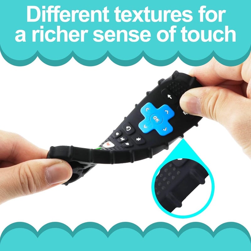 PRONY Silicone Remote Control and Game Controller Teething Toys for Baby 3 Months and Up,Sensory Teether Toys for Toddler Boy and Girl - Image 3