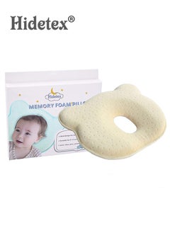 Hidetex Hidetex Baby Pillow - Preventing Flat Head Syndrome (Plagiocephaly) for Your Newborn Baby，Made of Memory Foam Head- Shaping Pillow and Neck Support (0-12 Months)  - Image 1