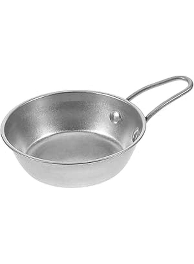 Stainless Steel Camping Bowl with Handles Lightweight Outdoor Cookware for Picnics Backpacking - Image 1