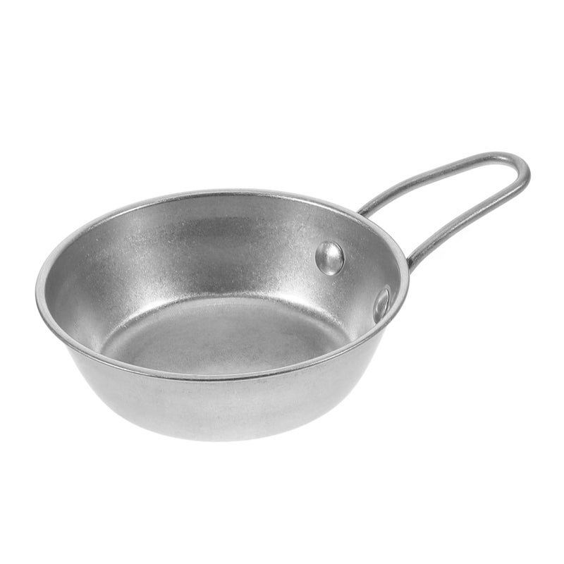 Stainless Steel Camping Bowl with Handles Lightweight Outdoor Cookware for Picnics Backpacking - Image 2