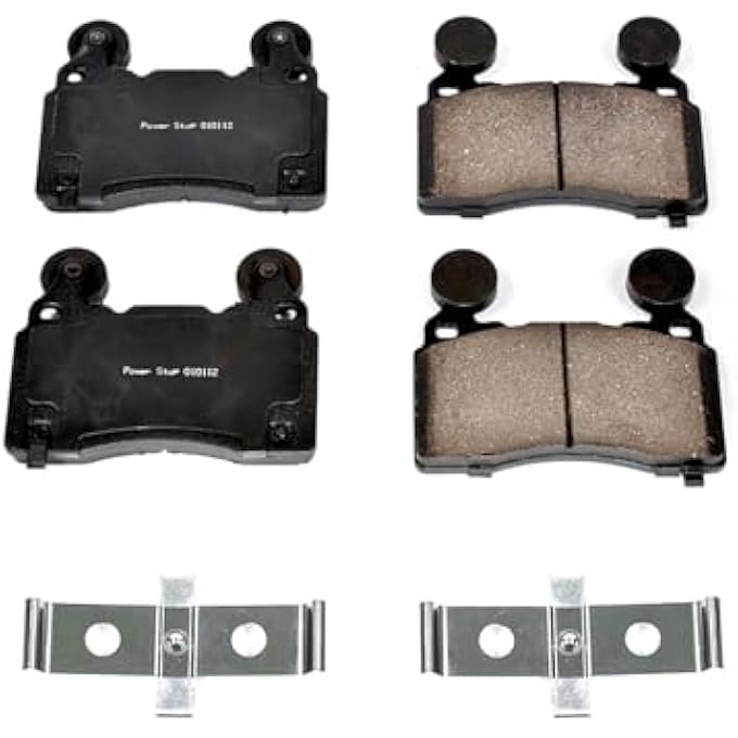 ريحني إيقاف الطاقة 171474 وسادات الفرامل الخزفية الأمامية Z17 مع الأجهزة - Image 2