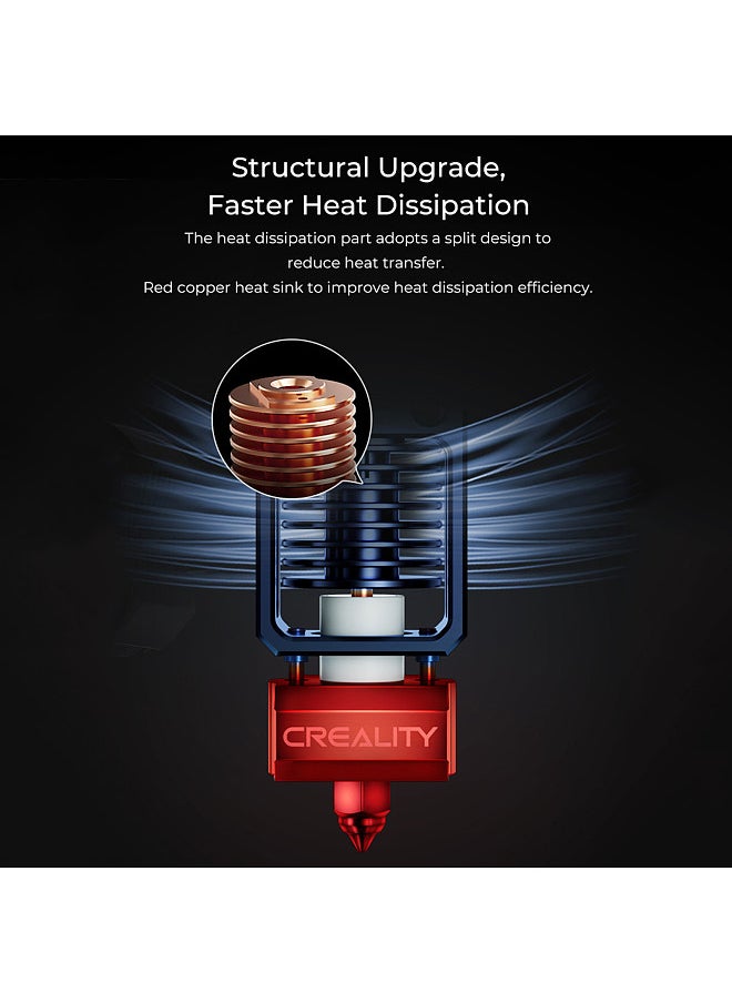 Generic - CREALITY Spider Pro Hotend Nozzle High-temperature and High-speed Fast Heating for 3D Printer Ender-3 Pro/Ender-3/Ender-3 V2/Ender-5/Ender-2/CR-10 S5/CR-10/CR-20 Pro - Image 1