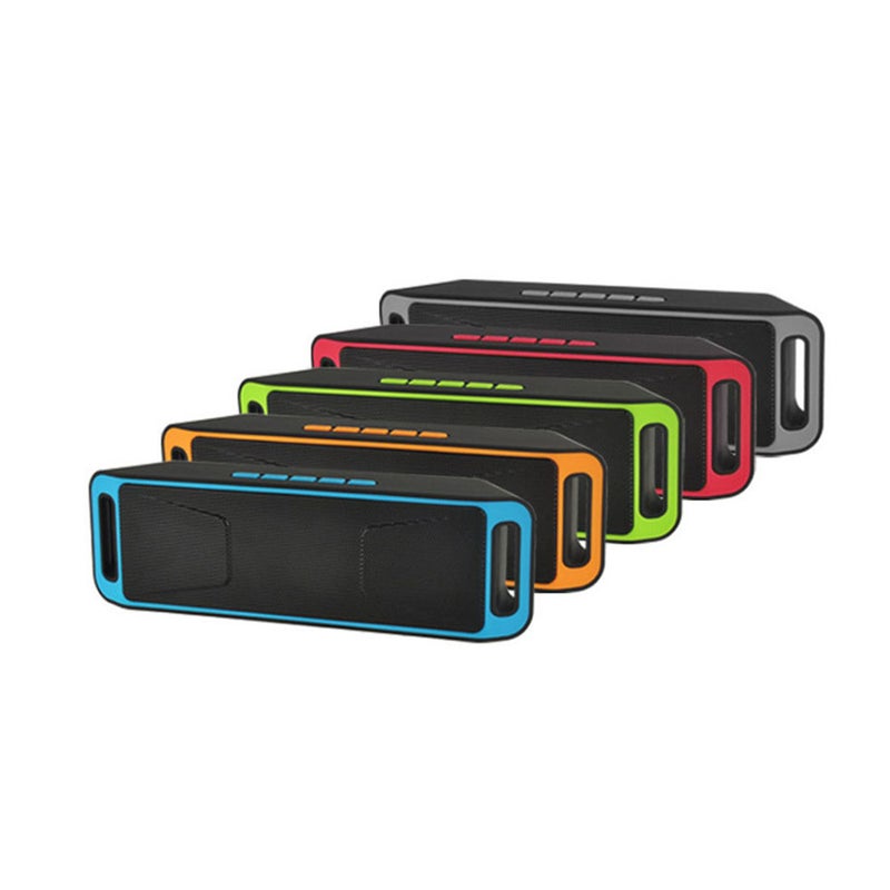 Mini Portable 4.0 Speaker Subwoofer USB Stereo MP3 Player (Orange) - Image 5