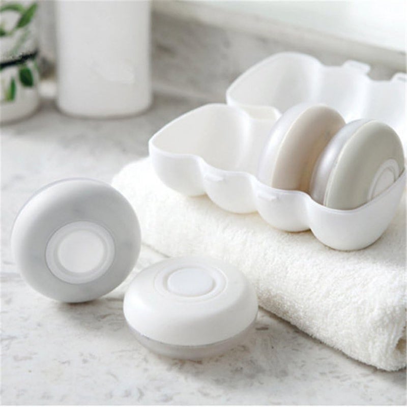 cheekyglo Travel Pods - Protable Collapsible Travel Size Bottles, 4PCS/Box Round Liquid Emulsion Storage Box Dispenser, Travel Pods Toiletries Containers, Small Travel Liquid container Round Travel Pods (12PCS) - Image 4