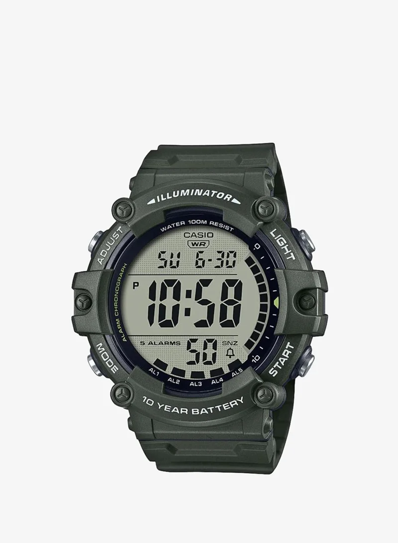 Casio Men's Resin Digital Watch AE-1500WHX-3AVDF - 51.3 mm