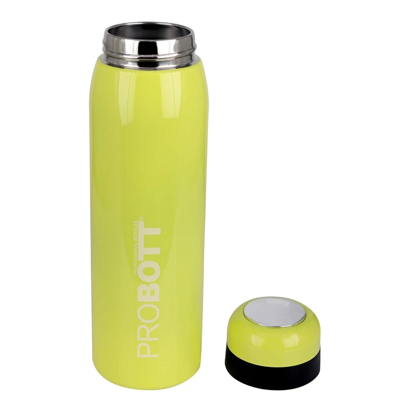 PROBOTT Thermosteel Vacuum Flask Hot & Cold Water Bottle Each 500ml -Yellow (Pack of 2) - Image 3