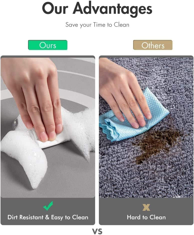 WEPTIX Soft Silicone Door mat Quick Drying Water Soak Bathroom Mat Water Absorbent Door Mat Floor Mat Doormat Bathroom Carpet Cushion Mat Pack of 1 - Image 5