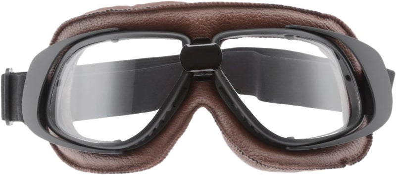 MUXSAM Motorcycle Goggles Vintage Anti Fog Pilot Glasses Dustproof ATV Off Road - Image 1
