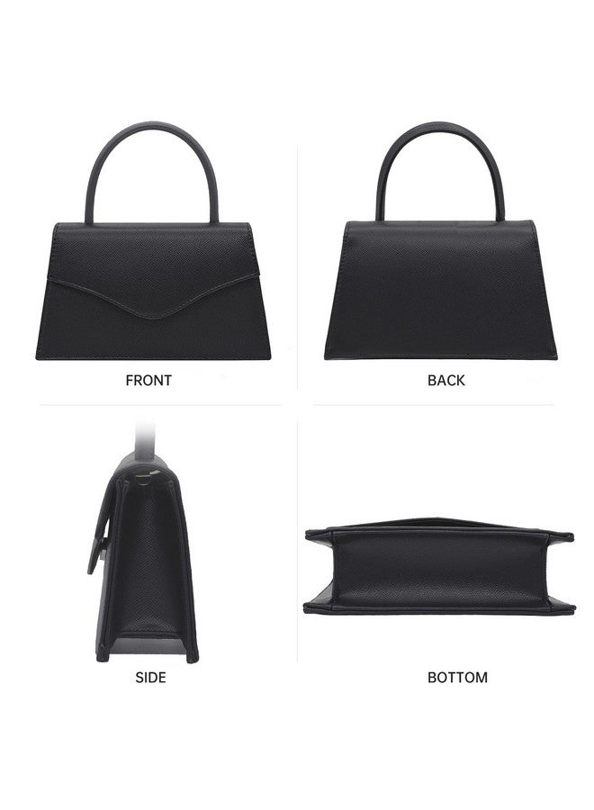 Milisente Women's Evening Bag Bridal Party Clutch Purses Cocktail Prom Handbags with Faux Leather(Embossed Black) - Image 4