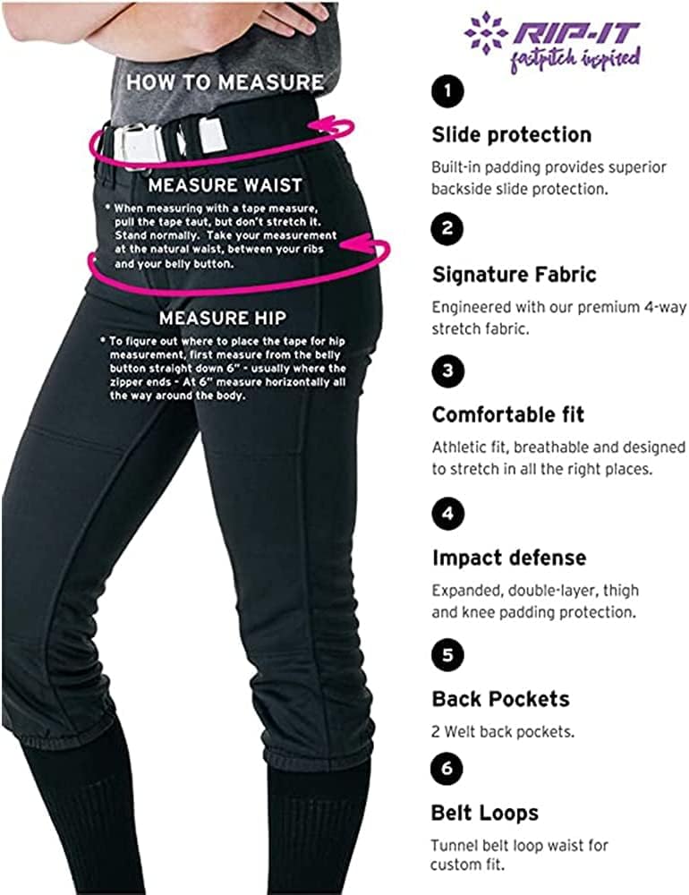 RIP-IT Girls Softball Pants - Image 4