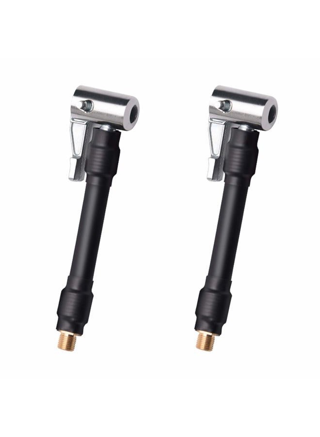 Melphan-Auto 2PCs Air Inflator Hose Adapter Convert Twist On Connection to Lock On Connection, Locking Air Chuck with Air Hose and Standard Tire Valve Fine Thread - Image 1