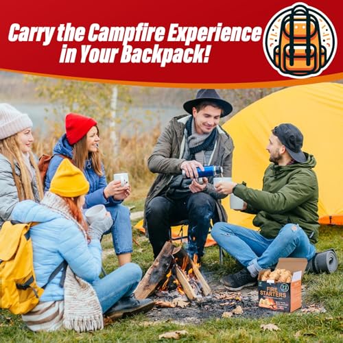 SUNLIFER Natural Fire Starters for Grills: Premium Waterproof Quick Firestarters Sticks | Odorless Fire Starter for Campfires | Fireplaces | Wood Stove | BBQ | Smoker | Fire Pit - 72 pcs - Image 3