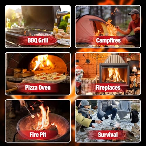 SUNLIFER Natural Fire Starters for Grills: Premium Waterproof Quick Firestarters Sticks | Odorless Fire Starter for Campfires | Fireplaces | Wood Stove | BBQ | Smoker | Fire Pit - 72 pcs - Image 5