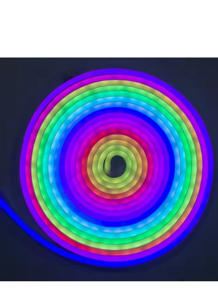 5M Flexible Smart RGB LED Neon Strip Light with App/Remote Control,Flexible Led Rope Lights,Multiple Modes,IP65 Outdoor Neon Lights Waterproof,Music Sync Gaming Led Neon Strip Lights for for Home Decor Kitchen Bedroom