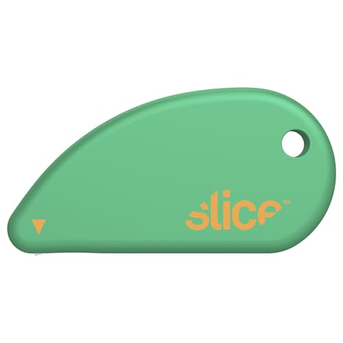 Slice Micro Safety Cutter | Safe Ceramic Box Cutter Lasting 11x Longer than Metal | Keychain Box Opener | 1 Pack | Vivid Green - Image 1