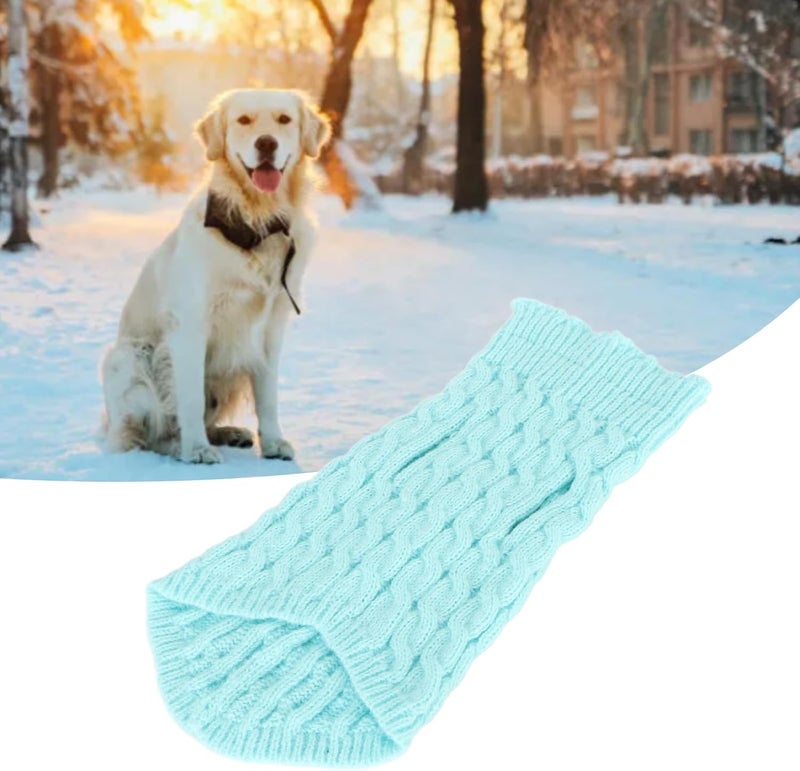 Stylish High Neck Dog Sweater Warm Pet Pullover Sweater for Dogs and Cats, Elastic Hem Design, Fashionable and Cute, Wool Material (XL) - Image 3