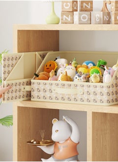 DUNISO Foldable Closet Storage Organizer, Wardrobe Clothes Organizer For Clothing, Sheets, Toys, Books,Washable Closet Storage Boxes with Carrying Handles Cube Stackable Storage Bin for Home Bedroom Office  - Image 5