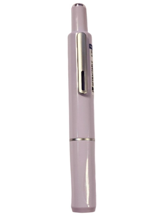 WRITECH Retractable Fountain Pen | Fine Nib | Blue Ink Cartridges Included (Purple) - Image 2