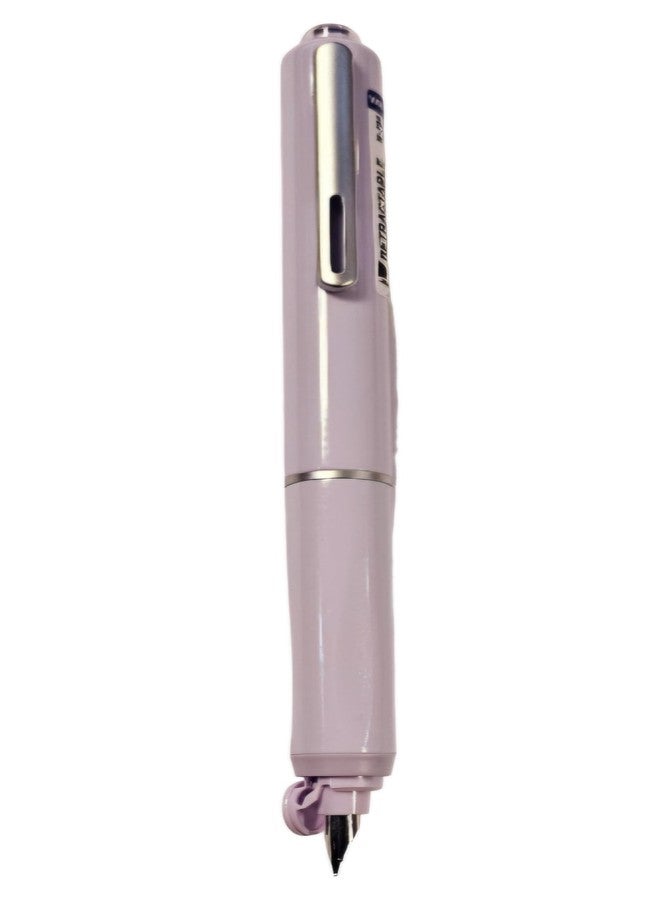 WRITECH Retractable Fountain Pen | Fine Nib | Blue Ink Cartridges Included (Purple) - Image 1