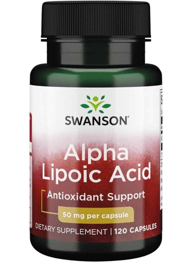 Swanson Alpha Lipoic Acid 50 Mg 120 Capsules - Image 1