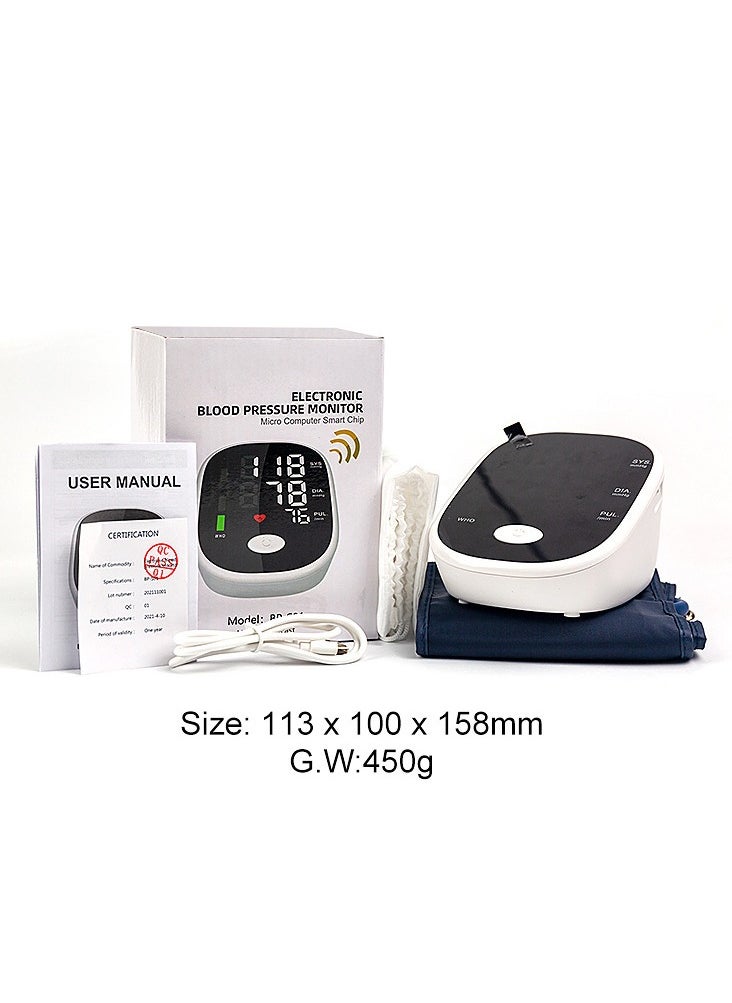 Pressure Monitor，Automatic Upper Arm Pressure Monitor, With Voice and LCD Digital Display Easy Measurements And Accurate Results