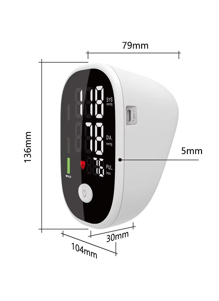 Pressure Monitor，Automatic Upper Arm Pressure Monitor, With Voice and LCD Digital Display Easy Measurements And Accurate Results