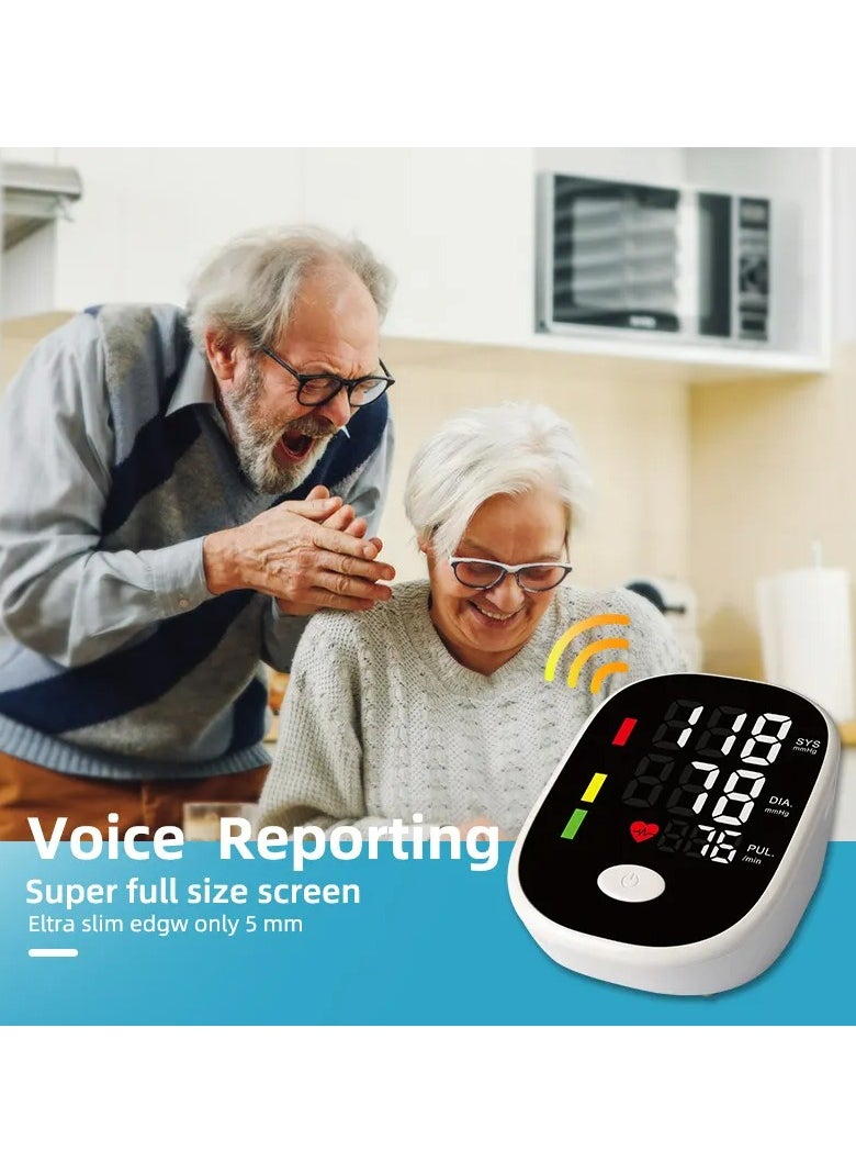 Pressure Monitor，Automatic Upper Arm Pressure Monitor, With Voice and LCD Digital Display Easy Measurements And Accurate Results