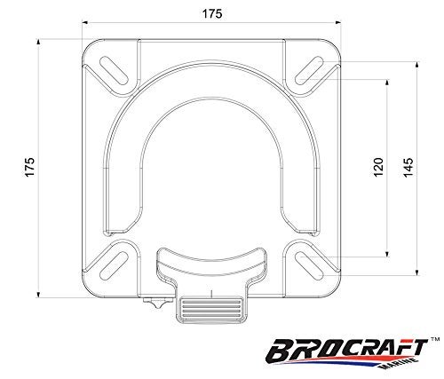 BroCraft Boat Seat Swivel Mount Removable Bracket Seat With Quick Disconnect - Image 3