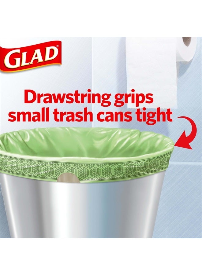 Glad Trash Bags, OdorShield Small Drawstring Garbage Bags - Febreze Sweet Citron & Lime - 4 Gallon - 34 Count - 6 Pack - Image 2