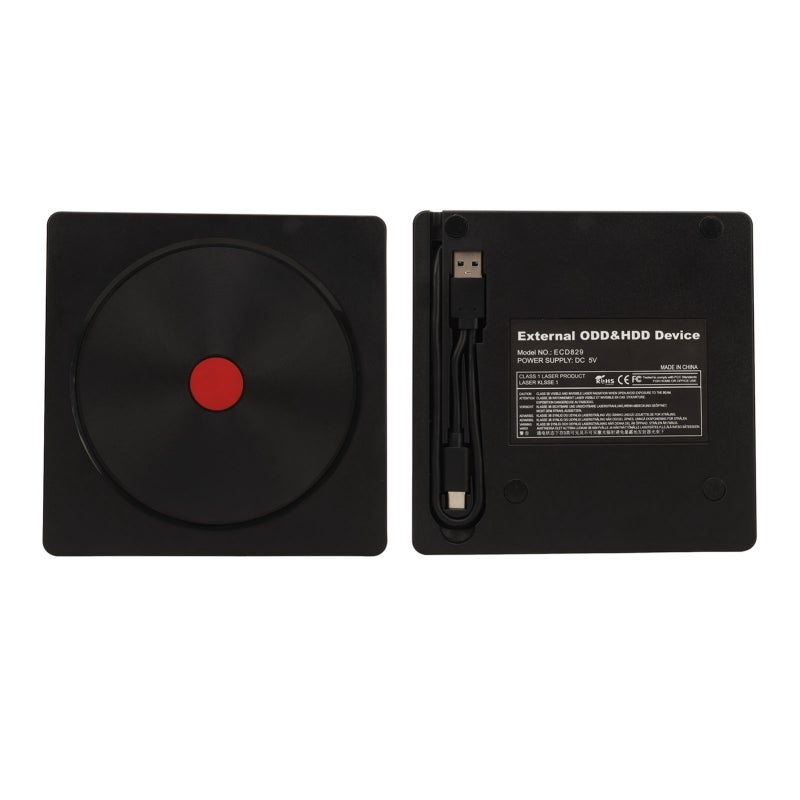 External DVD Drive: Ultra Thin USB 3.0 Type C - High Speed Read Write Accurate Reading Multifunctional Bluray BD CD VCD Drive for Desktop Laptop Multi System Devices - Image 1