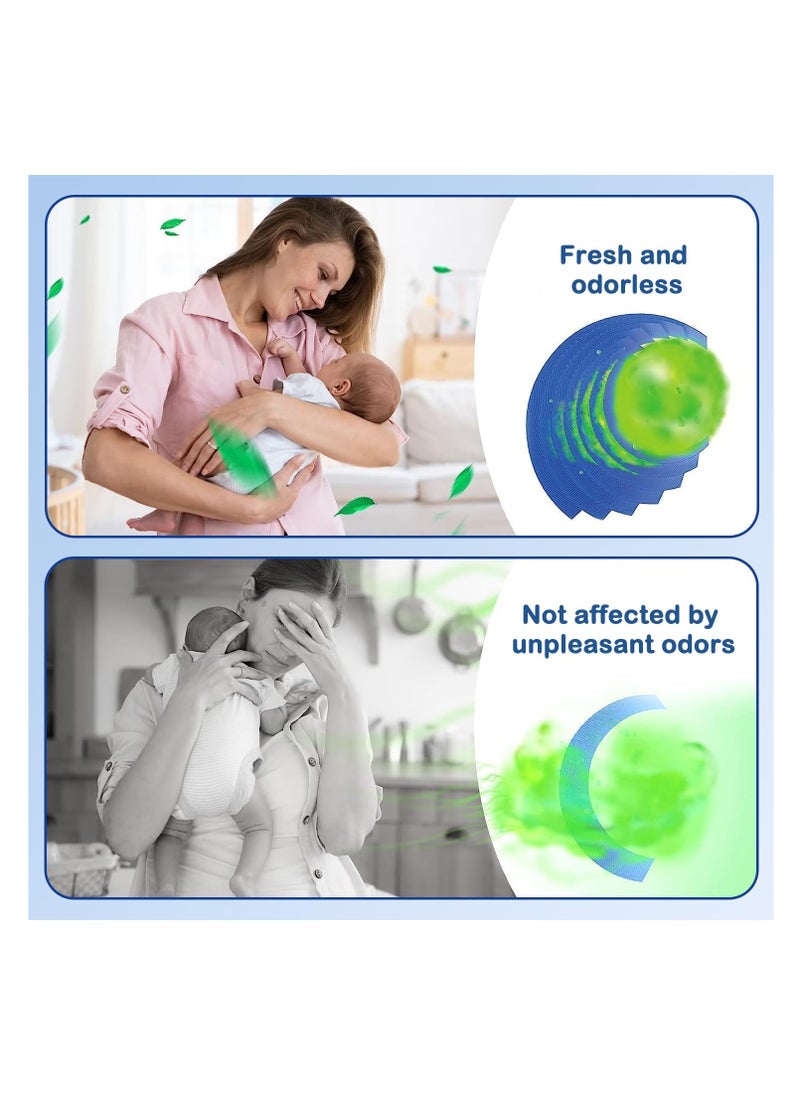 SYOSI - 6 Pcs Nappy Bin Refills, Nappy Disposal Bags Compatible with Angelcare, Tommee Tippee and Spross Refill Cassettes, Maximum Capacity of 280 Nappies, Isolate Odors, Made of New PE Materials - Image 1