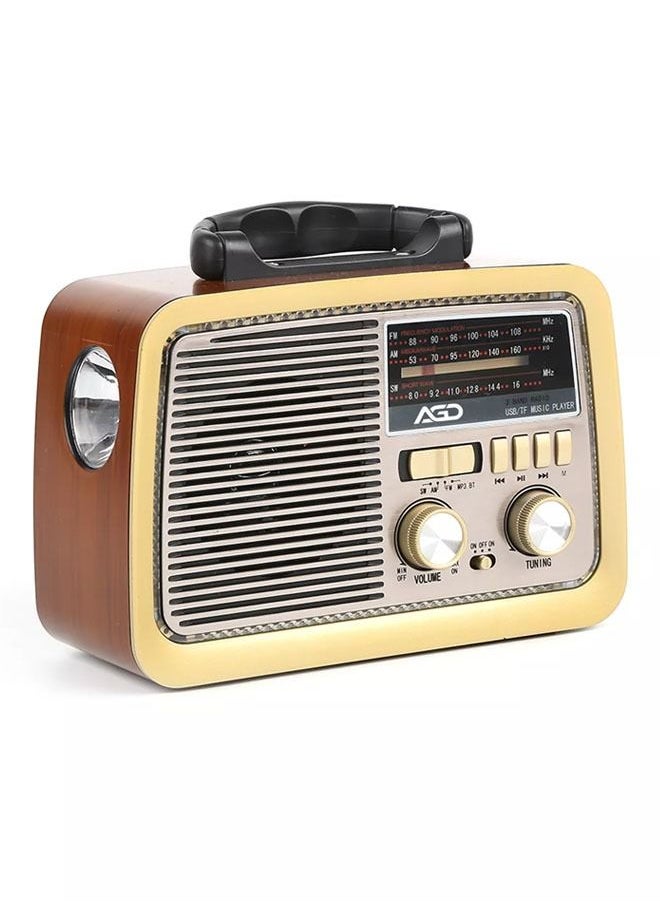 AGD USB Radio Gold/Brown  - Image 1
