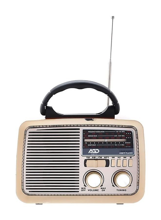 AGD USB Radio Gold/Brown  - Image 3